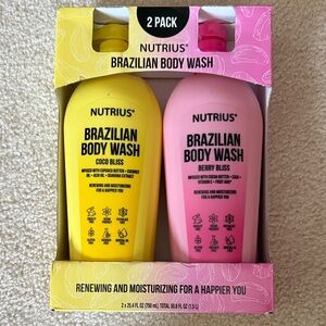 Brazilian Body Wash Duo - Yellow and Pink